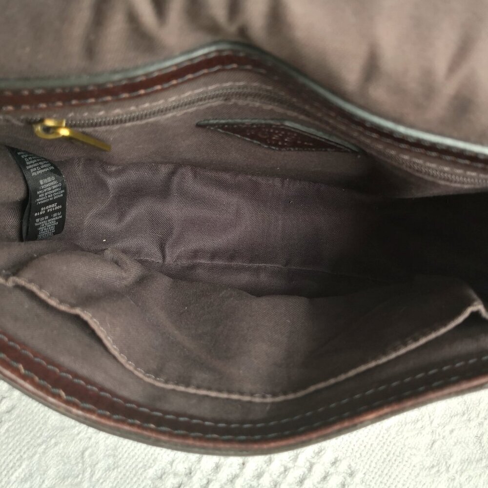 Fossil Women's Emi Multi Brown Color Block Crossb… - image 8